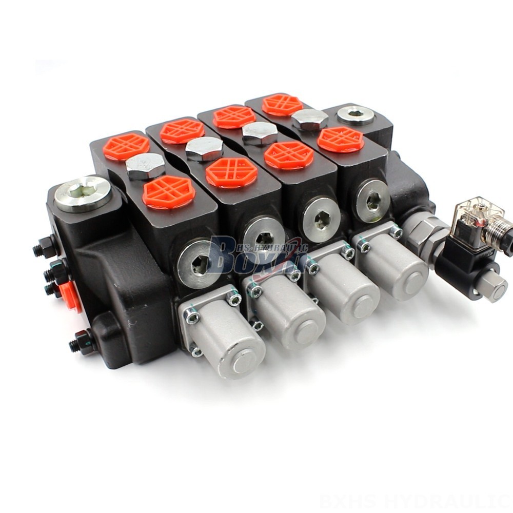 SD8-Electric unloading valve Manual 4 Spool Sectional Directional Valve | Hydraulic Products Manufacturer main image